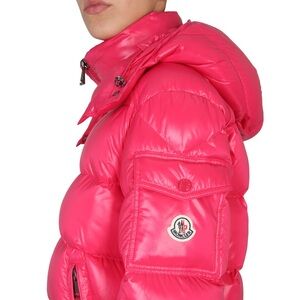 Moncler Maira Nylon Lacque Down Jacket, SIZE 2